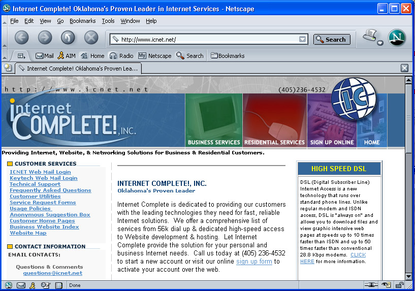 netscape navigator 7.1